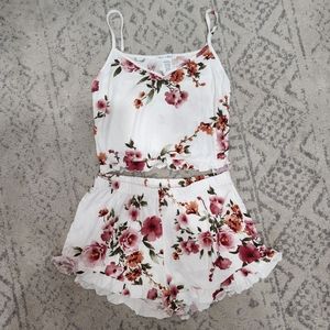 NEW Butter Soft Cropped Cami + Ruffle short Pj Set